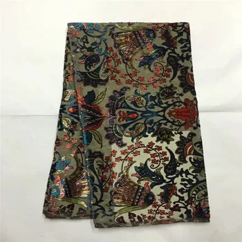 

African silk Burnt-out flannel velvet fabric perspective silk fabric for dress clothing silk velvet fabric silk cloth LXE102118