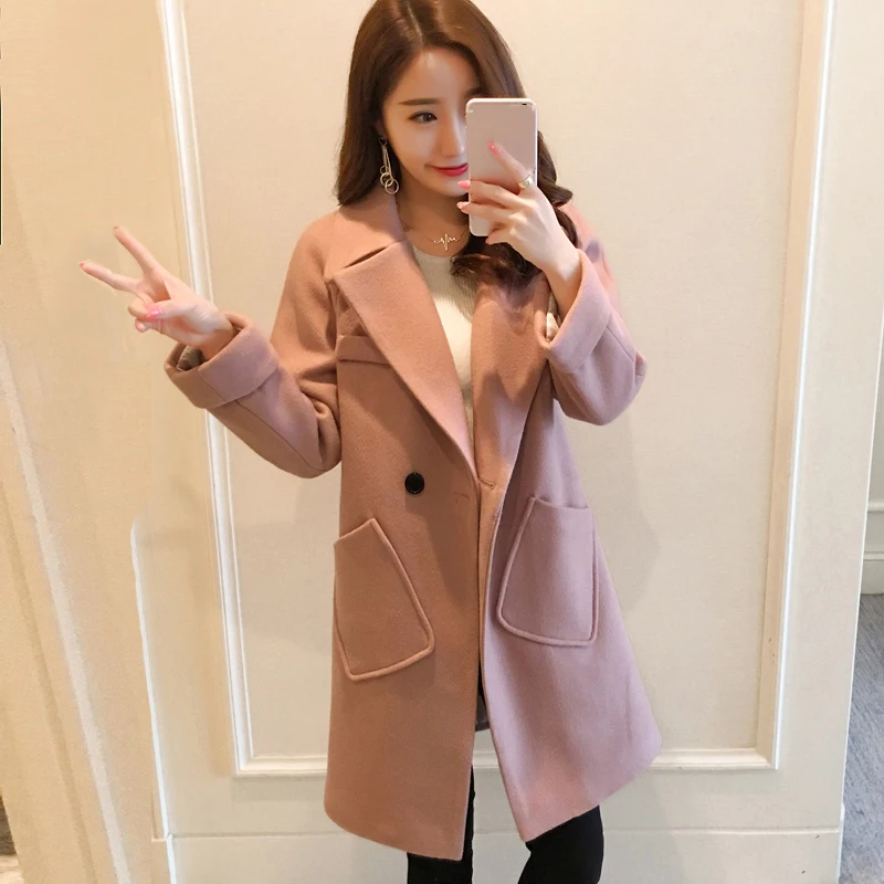 pink Rubber Moyen Long Femmes 2018 caramel Chaud Couleur pea Hiver Coupe vent Manteau Red Élégant Veste Green Mode Survêtement Solide camelo Confortable wSqUqC