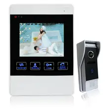 Homefong Home Surveillance 4 LCD Screen Monitor Video Doorbell Intercom Waterproof 2 way Intercom support SD