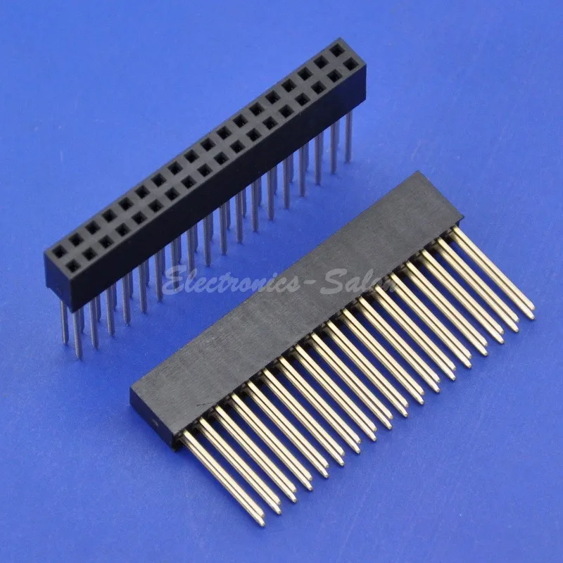 

( 100 pcs/lot) 2x18Pin Dual Row 15mm Tall Header Socket Connector .