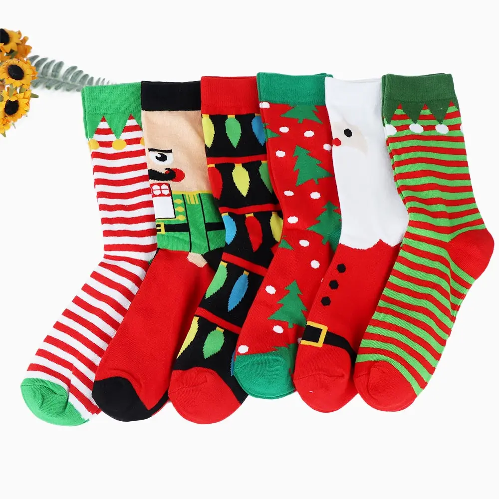 

Christmas Series New Year Man Fashion Casual Personality Socks Cotton Happy Male Socks Cartoon Men Socks