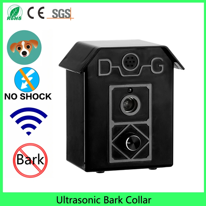 

Ultrasonic dog bark control han on the tree or on the wall
