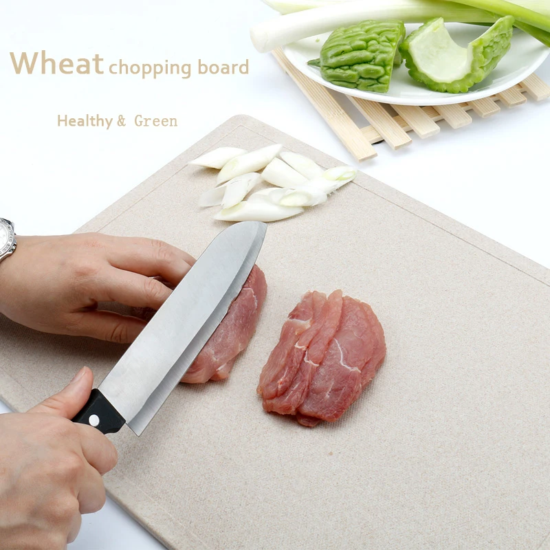 1 PCS Fruit Chopping Board Chopping Block Wheat Cutting Board Cutting Board Antibiotic Kitchen Utensils