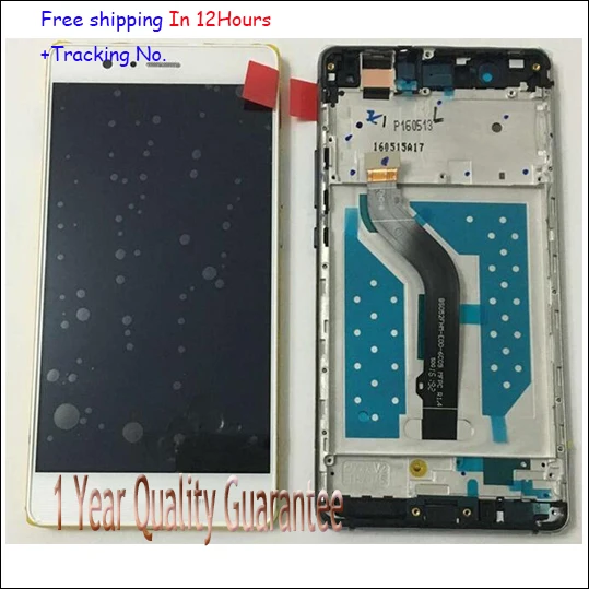 

100% Original LCD Screen with Touch Screen digitizer panel with Bezel framefor HUAWEI P9 lite G9 lite Full Set  white black gold