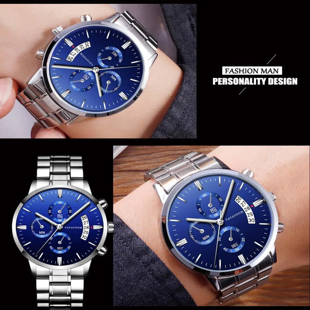 

Men's Watch Skmei reloj Montre Homme relogio zegarek Luxury Casual Watch Quartz Stainless Steel Waterproof Calendar Clock #50