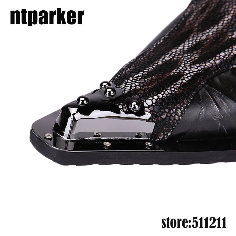 Ntparker 2018 модные кожаные мужские классические туфли роскошные деловые