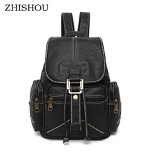 Mujeres mochila de la vendimia mochila del estudiante femenino marca back pack mochilas escolares mochila retro mochilas de cuero del estilo de la universidad
