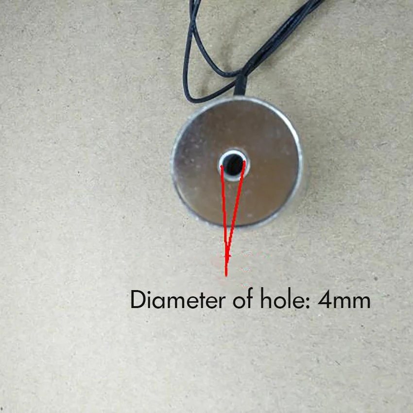 DC микро Электромагнит DC 9 в DC 12 В нажимной Тип Электромагнит Электромагнитный ход 8 мм 2,8 Вт полый магнитный соленоид