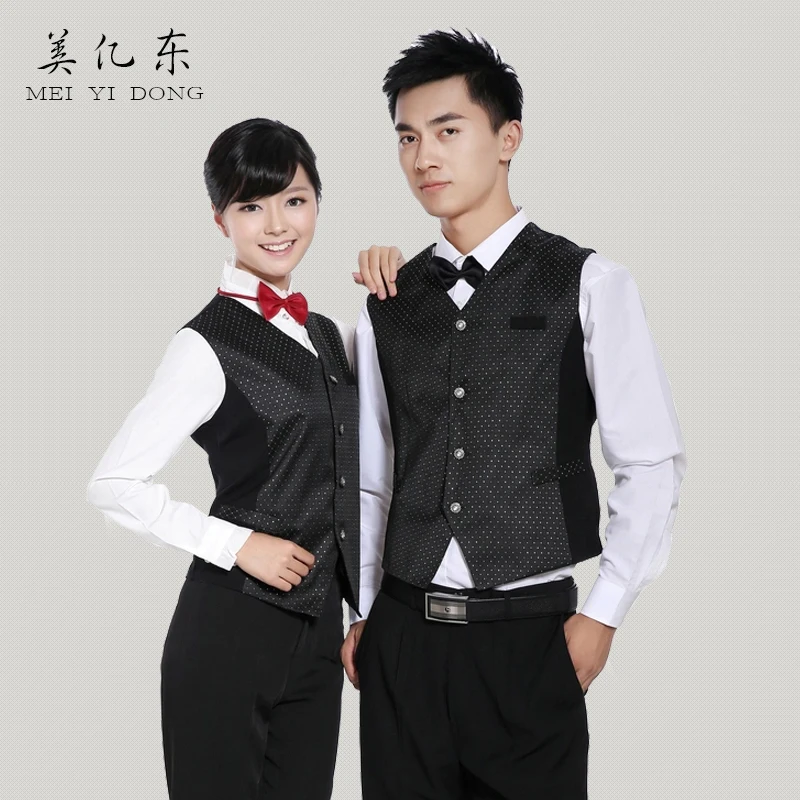 KTV clothing hotel cashier vest work clothes bar attendant