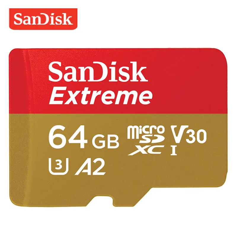 

SanDisk Extreme Memory Card 256GB 128GB 64GB SDXC UHS-I Micro SD card U3 Read Speed Up to 160MB/s TF Cards V30 Support 4K UHD