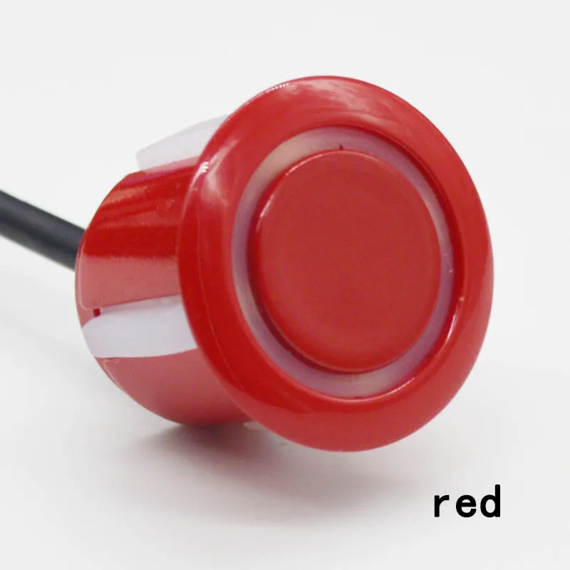 Парковка 4 датчика Авто парктроник ЖК-цифровой резервный автомобиль реверсивный радар помощник монитор детектор Система подсветка дисплей - Название цвета: red