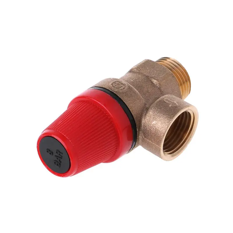 Brass Safety Valve Drain Relief Switch For Solar Water Heater Inner & Outer Wire Brass Safety Valve