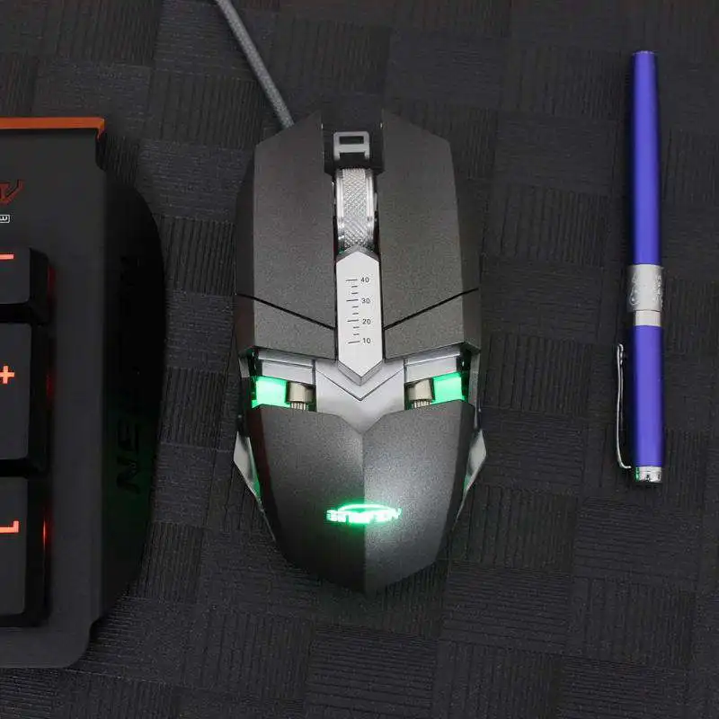 G2 Usb Проводная Rgb светодиодная подсветка игровая мышь один клавишный переключатель 4000 точек/дюйм регулируемые 9 Кнопок Игровые мыши