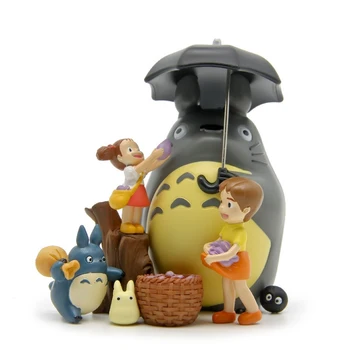 

DIY Miyazaki Hayao My Neighbor Totoro Satsuki Mei Figure Toy PVC Umbrella Totoro Action Figure Model Toy for Kid Gift Home Decor