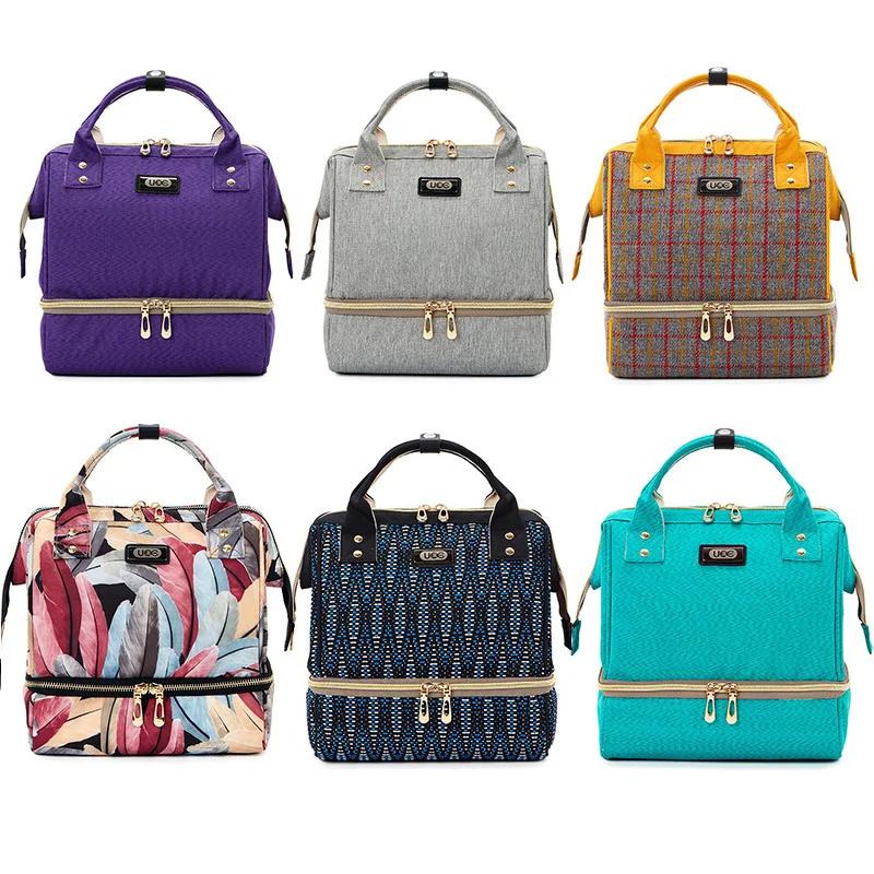 

Fashion Mummy Maternity Diaper Bag Brand Large Capacity Baby Bag For Mom Thermal Insulation Travel Backpack For Baby Care