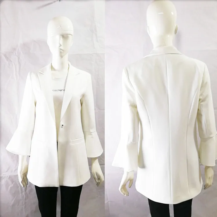 

Entrepreneurship Yang Ying Angelababy Is The Same White Han Fan Suit As The White Small OL Suit and Jacket Woman 2019 Coats