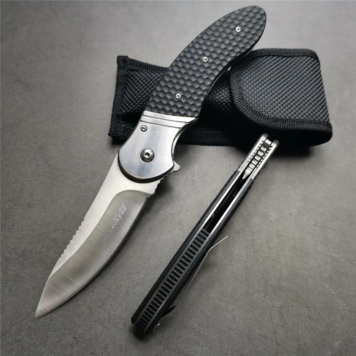 " ножи 55-56HRC Черный G10 Ручка 5Cr13 стальное лезвие складной нож простой край выживания охота небольшой EDC нож инструменты