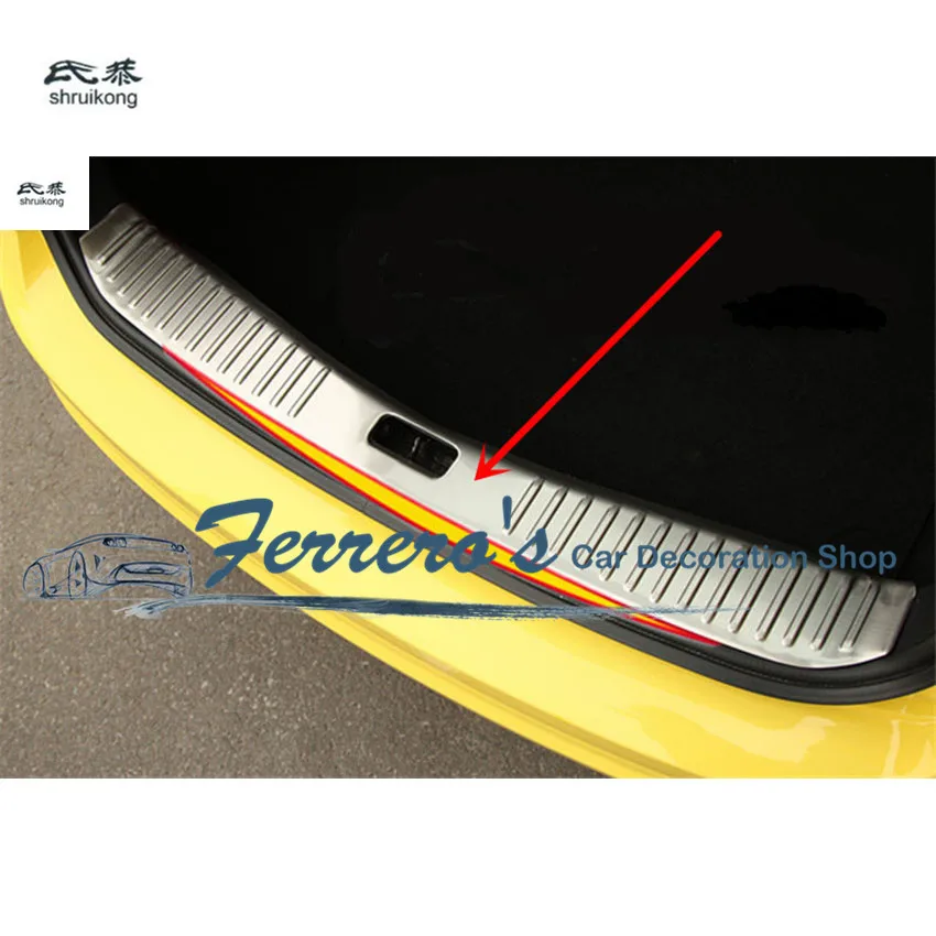 

Free shipping 1pc trunk Door Sill Scuff Plates protective car stickers car styling FOR 2009-2011 Ford Focus 2 MK2 hatchback