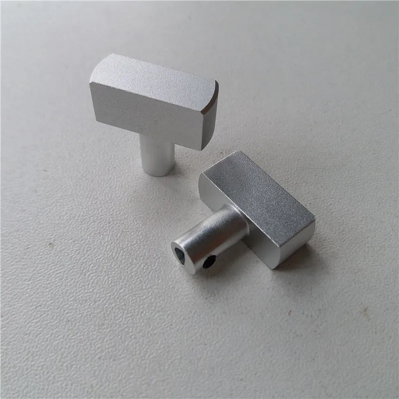 

3pcs aluminum knob potentiometer knob 21*21*4mm Sandblasting T knob D shaft potentiometer cap Power volume gear switch knob