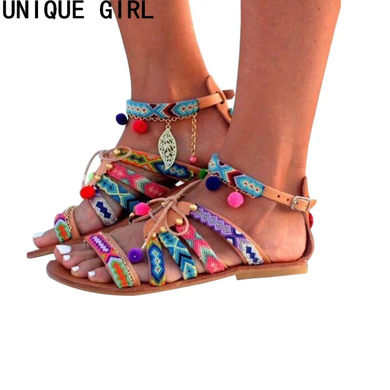 unusual flat sandals