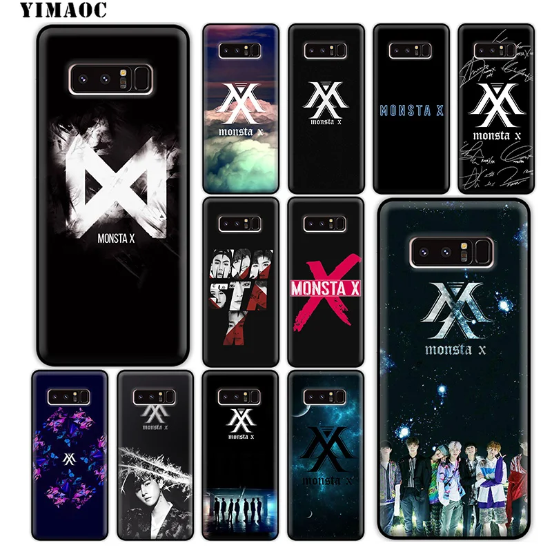 YIMAOC MONSTA X Bands Soft Silicone Case for Samsung Galaxy Note 10 Plus 9 8 A9 A8 A6 2018 A5 A3 2017 2016 |