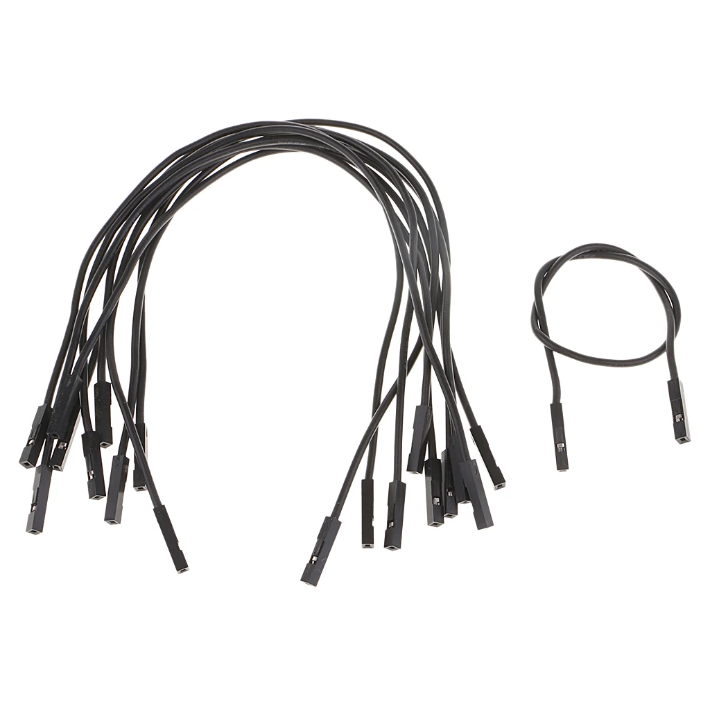 10Pcs 20cm Soft Silicone Jumper Cable Wire Dupont Line Female to Female for Breadboard//DIY/Raspberry Pi/Robot/RC Models