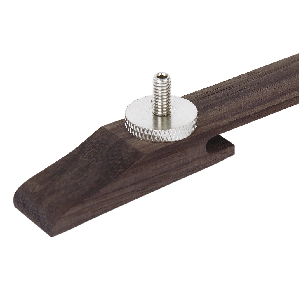Adjustable Archtop Jazz Guitar Rosewood Bridge W/ Chrome Plated Regular Saddles
