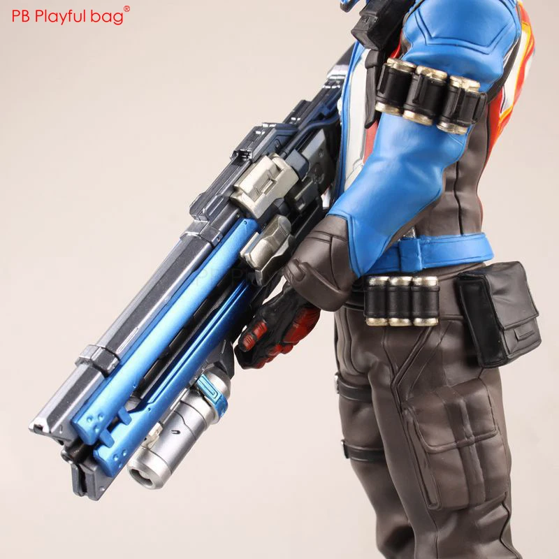 31CM Overwaches SOLDIER:76 figure PVC Model Action figure Game fans collections Novelty Doll Toys Best gifts to send friend HC46