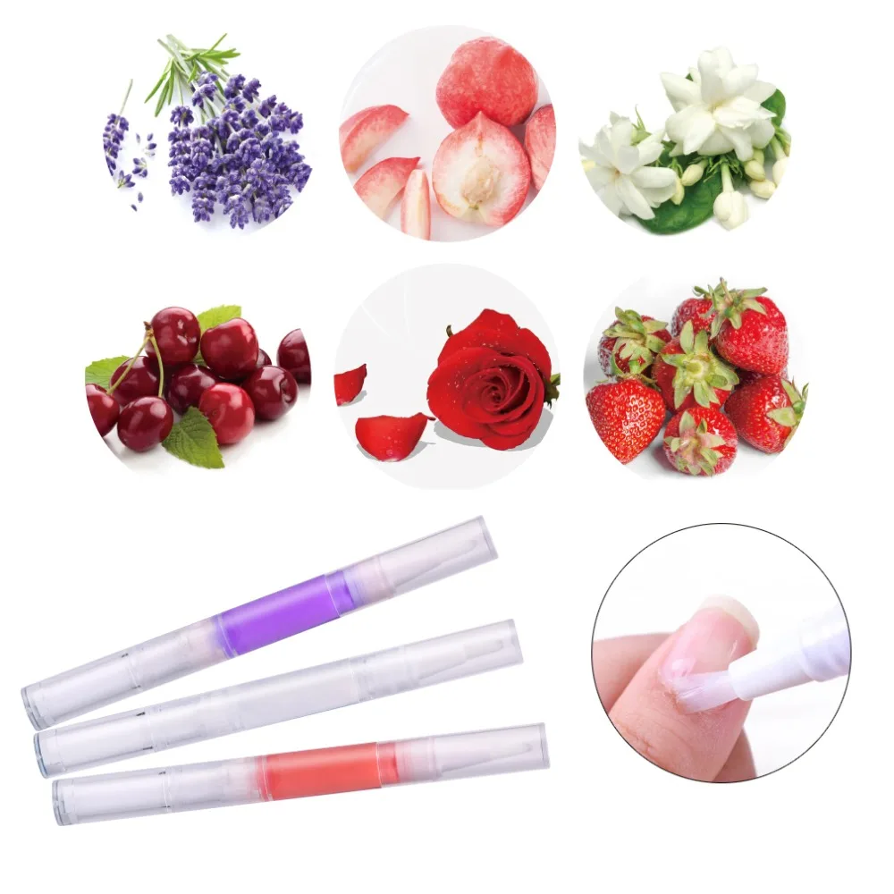 

Beau Gel 6 Fruit Smells Nail Nutrition Oil Pen 2ml Cuticle Revitalizer Oil Moisturizing Skin Nail Art Treatment Manicure Tools