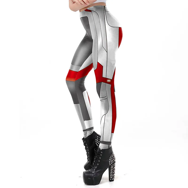 New Adults Women Avengers Endgame Advanced Tech Cosplay Pants Tights Elastic Legging Superhero 3D Printing Pants