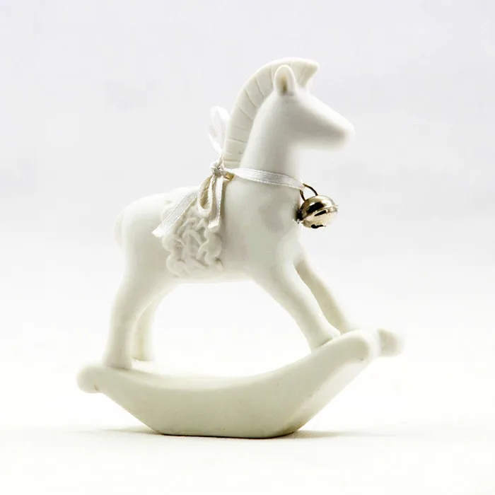

Home Furnishings Creative Ceramics Horses Ornaments Modern Simple Display Living Room Figurine Concise Hobbyhorse Cockhorse Gift