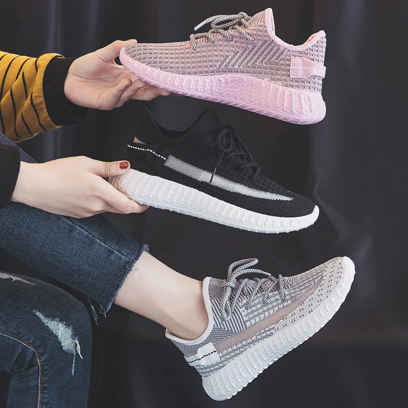 Ceny Damskie trampki obuwie moda oddychające spacery płaskie buty z siatką miękkie podeszwy trampki damskie siłownia wulkanizowane Tenis Feminino