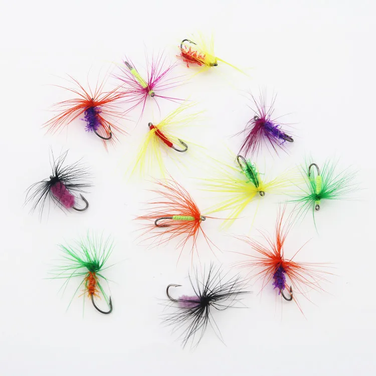 120pcs/lot dry fly lures various fly fishing lures Fishing Tacklein