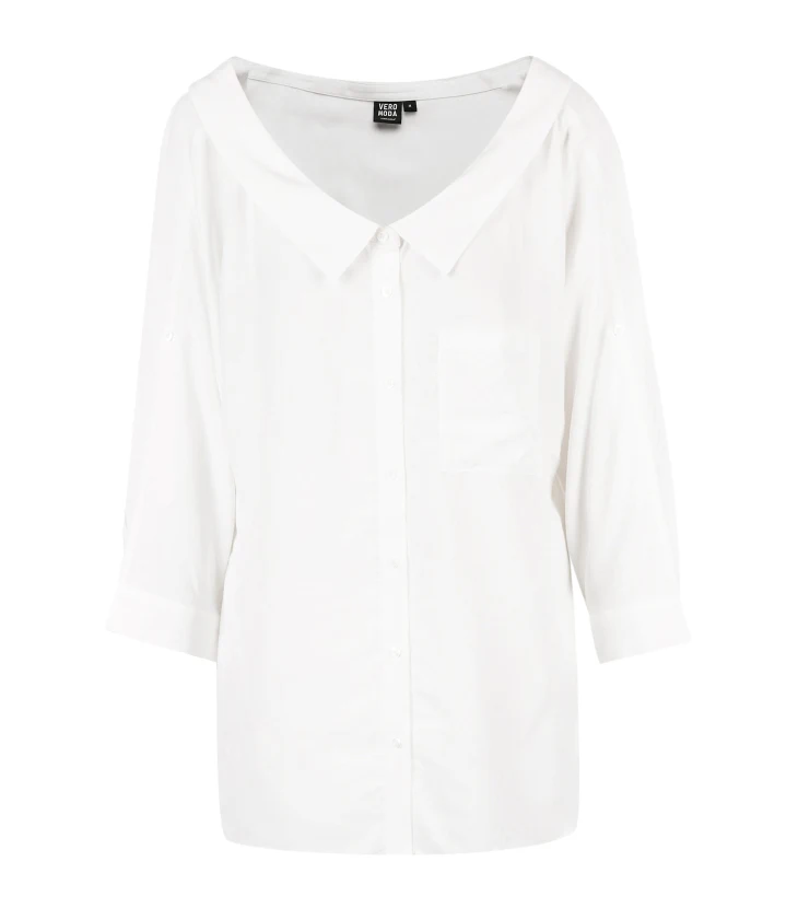 Vero Moda женская блузка с короткими рукавами и вырезом лодочкой | 318231585