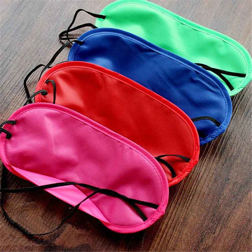 

2019 1PC New Pure Silk Sleep Eye Mask Padded Shade Cover Travel Relax Aid
