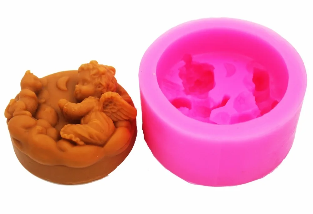 Longzang ребенок Ангел силиконовые Мыло формы ручной работы силиконовые 3D формы DIY Craft формы