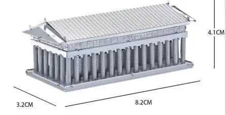 The parthenon model 3D laser cutting metal puzzle DIY building jigsaw birthday gifts for children educational