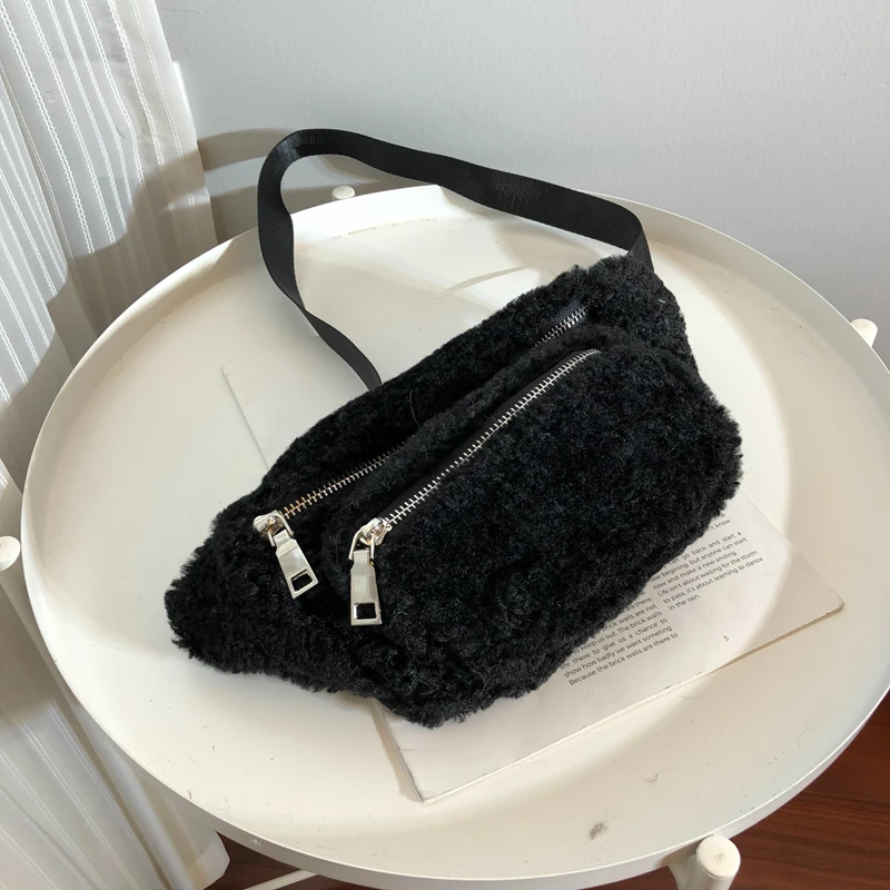 fur belt bag