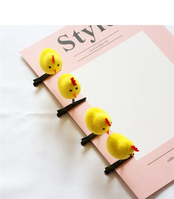Little Yellow Chicken Hair Clip Fun Make up Decoration - 21