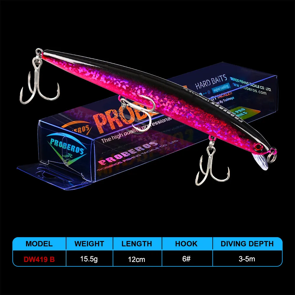 5PC-Color B 5 шт смешанные цвета набор рыболовных наживок тонущий гольян Bassbait наборы 15,5 г/12 см искусственная жесткая приманка, воблер с коробкой для рыболовных снастей - Цвет: 5PC-Color B