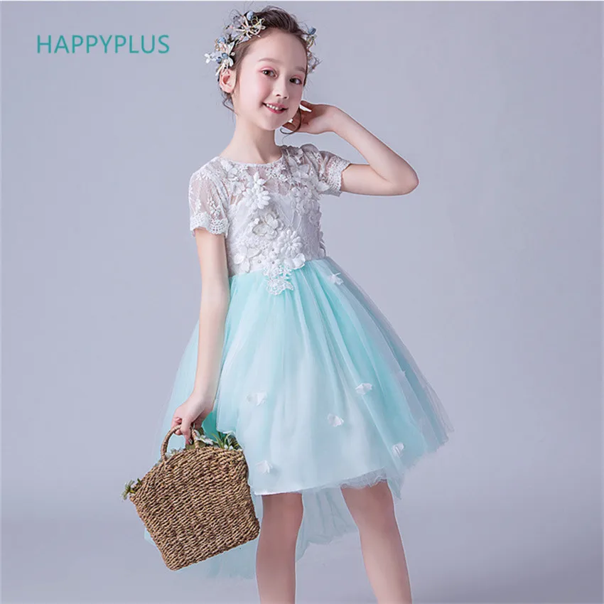 HAPPYPLUS/Детские платья для девочек; Новинка года; Летнее Детское вечернее платье; вечерние платья для девочек на день рождения и свадьбу