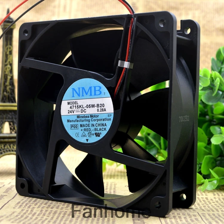 Для оригинального NMB 4715KL-05W-B20 12038 24V 0.28A 12 см двухшаровой инверторный вентилятор |
