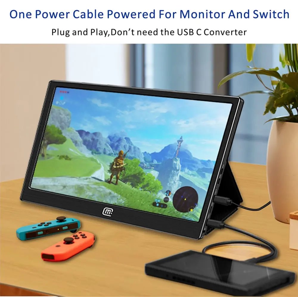  Gaming 13.3 Inch IPS 1920*1080 USB-C With PD Fast Charge Portable Aluminum Display USB C/HDMI Video