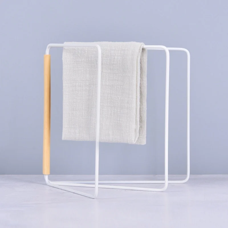 

Folding Storage Racks Metal Desktop Towel Rag Holder Hanger Drying Rack Storage Organizer Space Saver Holders