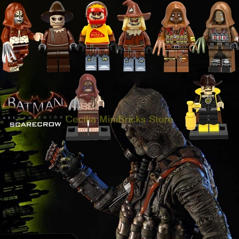 

Legoing Scarecrow Batman Gotham DC Super Heroes Action Figure in Building Blocks Toys for Children Legoings Arkham Knight Marvel