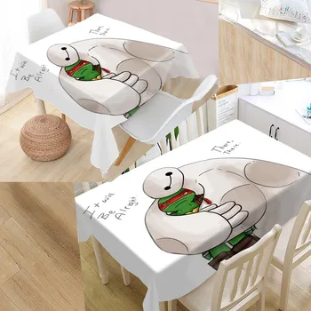 

Baymax Custom Table Cloth Oxford Print Rectangular Waterproof Oilproof Table Cover Square Wedding Tablecloth