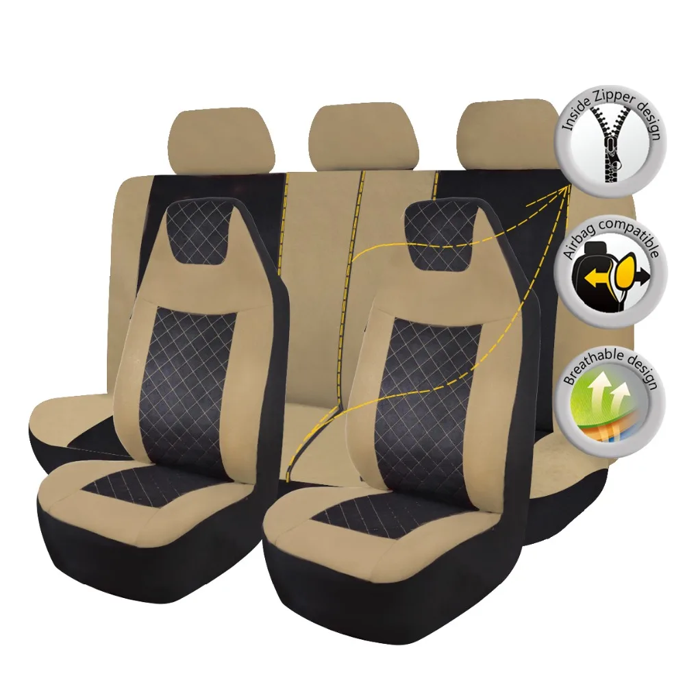 Пестрая бархат ткань сиденья универсальный подходит для большинства транспортных средств мест внутренние аксессуары, сиденье чехлы