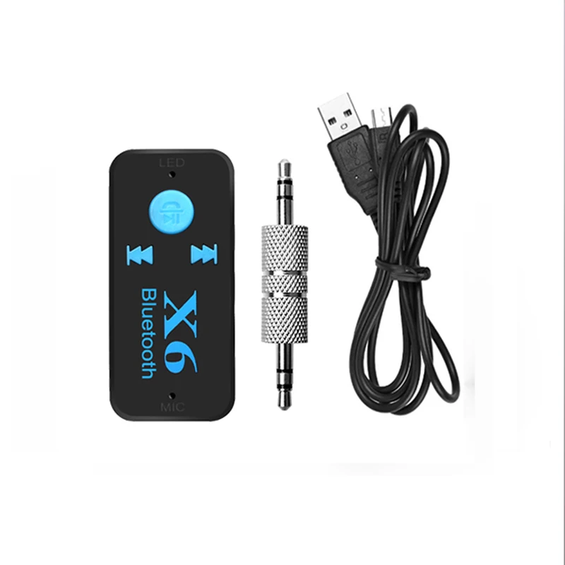 Bluetooth 5.0 Receiver Wireless Stereo Music Audio Receiver with Microphone 3.5mm Jack Car Aux Bluetooth Adapter Support TF Card