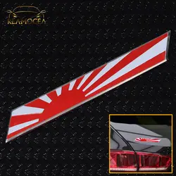 Reamocea 1 шт автомобилей Передняя решетка металла JDM Япония восходящего солнца эмблема флага значок в форме пластины Стикеры Стайлинг