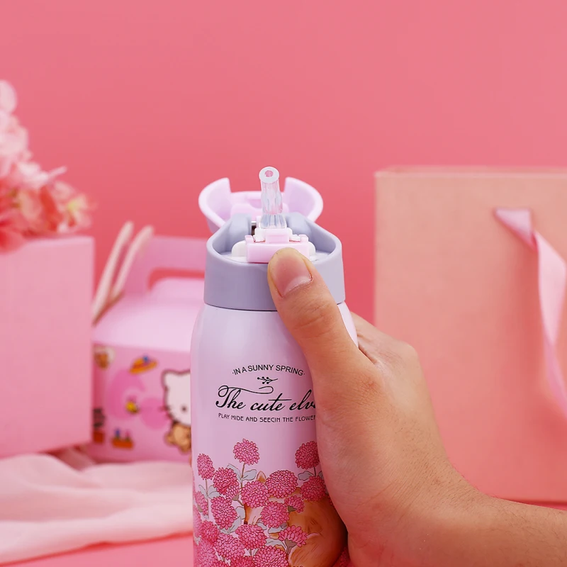 350ml Sweet Kids Baby Feeding Cup Floral Printed Toddler Infant Thermos Bottle Winter Keep Hot Water Bottle Children Lovely Cup 350ml Sweet Kids Baby Feeding Cup Floral Printed Toddler Infant Thermos Bottle Winter Keep Hot Water Bottle Children Lovely Cup